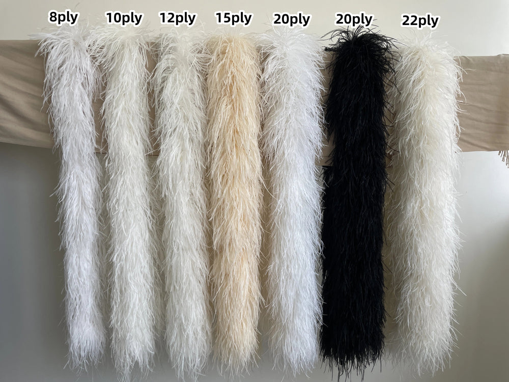 White Ostrich Feather Boa Shawl – Bridal Feather Wrap