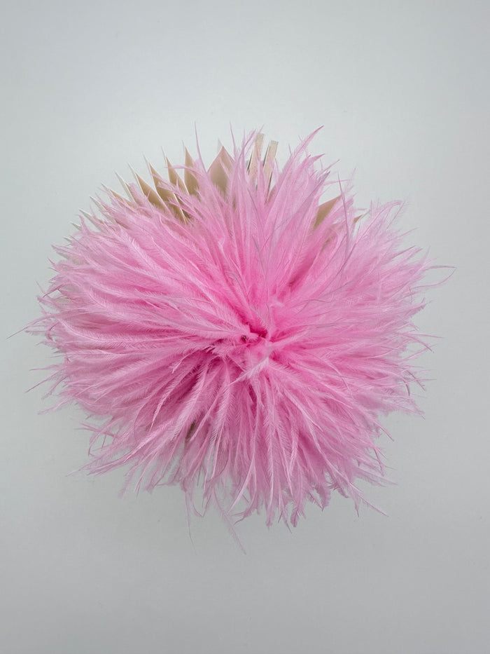 Light Purple Ostrich Feather Brooch