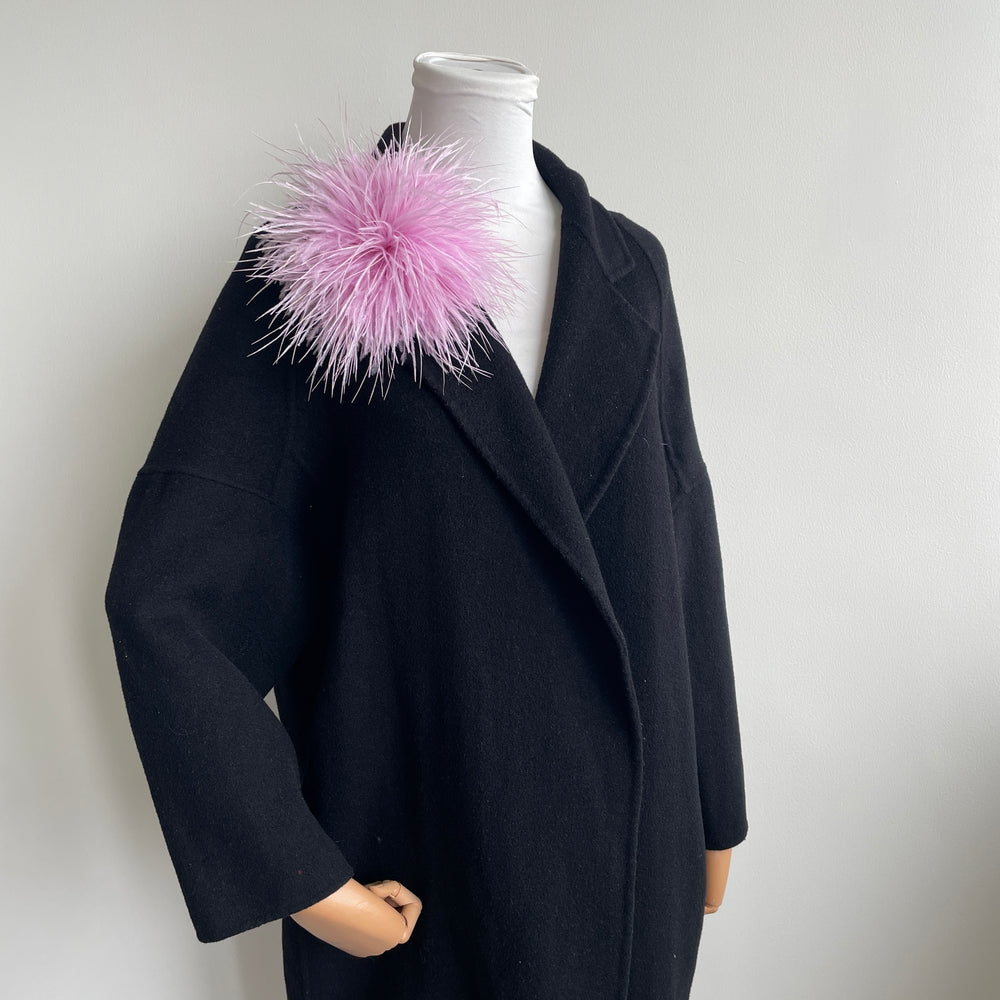 Light Purple Ostrich Feather Brooch
